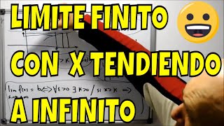 DEFINICIÓN DE LÍMITE FINITO CON X TENDIENDO A INFINITO [upl. by Thill]