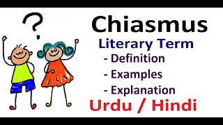 What is Chiasmus Literary Device Explain in Hindi  Urdu [upl. by Dilaw]