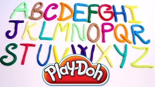 Play doh ABCs Learning the Alphabet with PlayDoh [upl. by Ruenhcs]