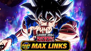 THE BEST EZA IN DOKKAN LEVEL 10 LINKS 100 EZA LR STR UI GOKU DBZ Dokkan Battle [upl. by Gusty]