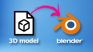 Blender How to import model with textures for obj fbx 3ds glb 3d files [upl. by Dasi]