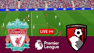 LIVE Liverpool vs Bournemouth Premier League 2425 Full Match  Video Game Simulation [upl. by Xenophon]