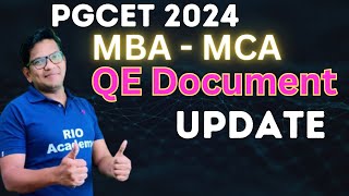 PGCET 2024  Application process  QE document [upl. by Sissel]