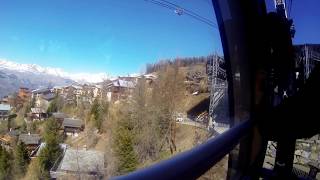 La Plagne Les Arcs Montchavin PeiseyVallandry  Téléphérique TPH Vanoise Express cable car [upl. by Carolle]