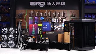 「BRO」4K Water Cooled PC Build HYTE Y70 Touch Infinite Black pcbuild Y70 [upl. by Enida]