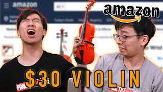 We Try the Cheapest and most useless Violins from Amazon [upl. by Cavit489]