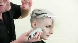 wwwShortHaircutGirlscom Ray Shaved Undercut Makeover [upl. by Kristof]