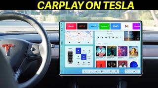 Tesla Carplay UPDATE  Tesla Model 3 [upl. by Iot]