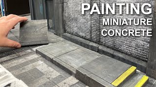 Miniature Effects Painting XPS Foam to look like Concrete for Film or Action Figure display [upl. by Blus103]