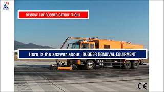 Runway Rubber Removal Equipment GSE RETECH RTR 10000 [upl. by Eecats298]