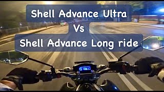 Shell Advance Ultra vs Shell Long Ride Fully Synthetic  Engine Oil comparison  The StreetSoul [upl. by Riggins]