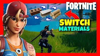 How to CHANGE MATERIAL In Fortnite Easily ✅2024 GUIDE PSPCXBOXSWITCH Switch Materials to BUILD [upl. by Leahcimdivad]