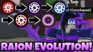 Shindo Life ALL RAION BLOODLINES EVOLUTION WHICH RAION BLOODLINE IS THE BESTShindo Life Roblox [upl. by Ullman419]