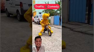 Traffic comedy ☺️ funny comedy automobile memes humor meme mrcrazy pihutv [upl. by Enilraep]