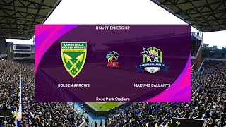 Lamontville Golden Arrows vs Marumo Gallants 21092024 DStv Premiership PES 2021 [upl. by Gilbart]