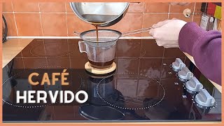 🤯 Cómo preparar café hervido ☕️ [upl. by Annaes]