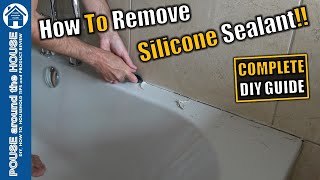 How to remove silicone sealant DIY guide Removing old sealant beginners guide Silicone removal [upl. by Otreblon]