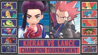 KIERAN vs LANCE  Pokémon Champion Tournament Battle 1 [upl. by Ellon]