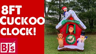 NEW FOR 2024  Christmas Inflatable 8FT Cuckoo Clock 4K [upl. by Notgnilliw]