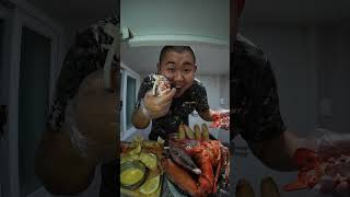 Lobster Thermidor amp steamed King Lobster 랍스터 테르미도르 amp 찐 대왕 랍스터 mukbang 먹방 food funny [upl. by Senn921]