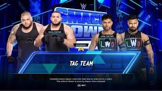 Authors of Pain vs Latino World Order  SmackDown  WWE 2k24  Universe Mode [upl. by Aneeb141]