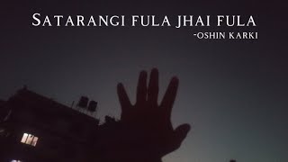 Oshin Karki  Satarangi Fula jhai Fula lyrics [upl. by Inal]