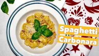 Spaghetti carbonara z bazylią  przepis [upl. by Geesey162]