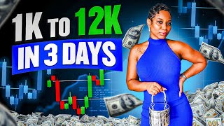 Female Trader Turns 1k into 12k in 3 days  JEREMY CASH [upl. by Sset290]