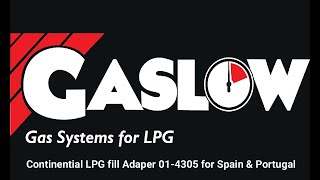 Gaslow LPG Fill Adapter 014305 [upl. by Aseen]