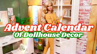 Opening Advent Calendar with Wooden Dollhouse Furniture amp Accessories [upl. by Anidam206]