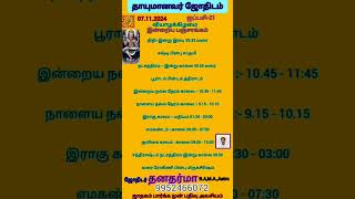 07112024  பஞ்சாங்கம் நட்சத்திரம்திதிராகு காலம்நல்ல நேரம்  panjangam tips astrology tamil [upl. by Pasadis]