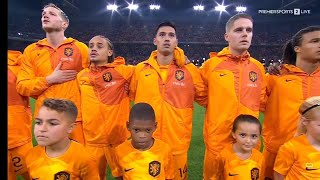 Netherlands vs France National Anthem  EURO 2024 Qualifiers [upl. by Stasny526]