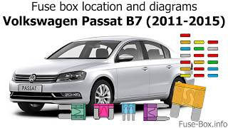 Fuse box location and diagrams Volkswagen Passat B7 20112015 [upl. by Theone]