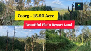 1550 Acre Beautiful Plain Resort Land For Sale  Coorg  Karnataka [upl. by Dasie]