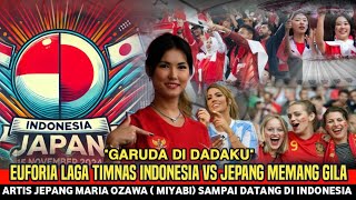 INI DAHSYAT EUFORIA LAGA TIMNAS INDONESIA VS JEPANG DI KUALIFIKASI PIALA DUNIA ZONA ASIA [upl. by Adrianna]