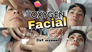 OXYGEN FACIAL WITH SEAWEED MASK  ACTUAL PROCEDURE 🤩 [upl. by Yticilef]