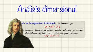 Mecánica Clásica Análisis dimensional Principio de homogeneidad dimensional [upl. by Llirret]