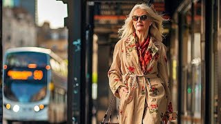 Street Fashion 2024 Style at an Elegant Age Spring Outfits Ideas London Street style [upl. by Graves]