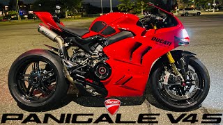 Ducati Panigale V4S  LOUD MOTO GP SOUND  WSBK Spark Titanium Exhaust  BST Carbon Wheels [upl. by Drofniw]