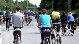 Fahrradsternfahrt Hamburg 2012 Start vom Altonaer Balkon [upl. by Pestana]