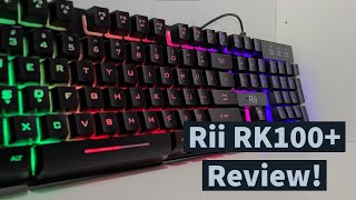 Rii RK100  A worthy budget gaming keyboard [upl. by Hilly670]