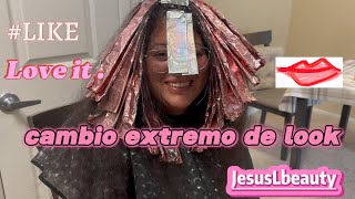 Cambio de look extremo resaltando la belleza de la mujer cámbiame el look [upl. by Leggett]