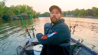 Catching MONSTER Fall Flatheads Big fish [upl. by Refenej]