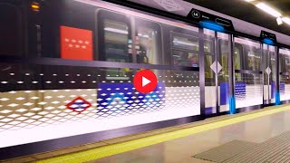 La nueva Línea 6 de Metro de Madrid Mamparas transparentes trenes sin conductor [upl. by Parlin276]