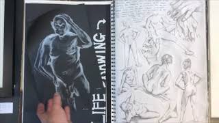 How to layout your sketchbook A Level and GCSE Art A Example [upl. by Maryjo732]