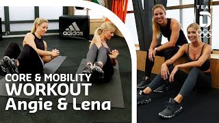 Core amp Mobility mit Angelique Kerber und Lena Gercke  Trainingshelden [upl. by Giacinta36]