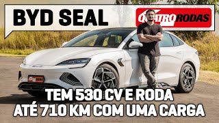 BYD Seal roda 710 KM POR CARGA tem DESEMPENHO DE PORSCHE e custa R 296800 [upl. by Jerrylee]