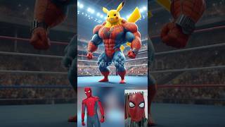 superheroes but muscular pikachu 😱🔥Marvel amp DCAll Characters marvel avengersshortsrobot [upl. by Ash]