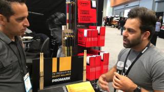 Summer NAMM 2015 Promarks Select Balance ForwardRebound Drumsticks [upl. by Aehta]