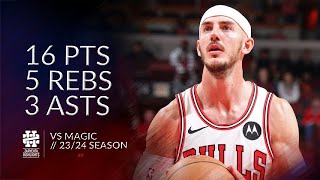 Alex Caruso 16 pts 5 rebs 3 asts vs Magic 2324 season [upl. by Ardnasak]